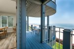 Lakefront Deck with Seating for Six and a Gas Grill